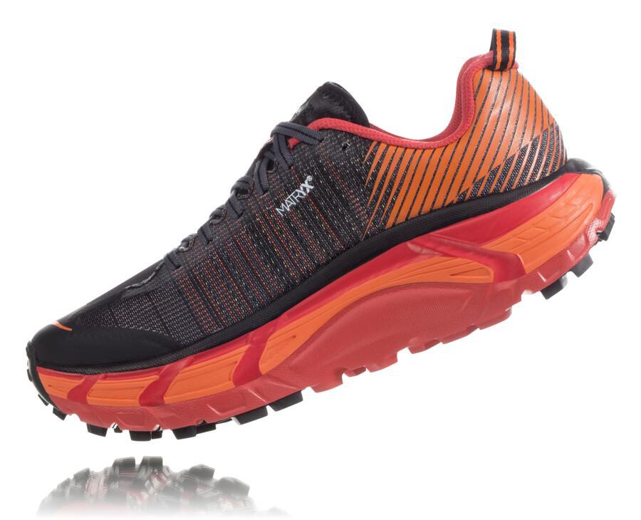 Tenis Trail Hoka One One Feminino Pretas/Vermelhas - Evo Mafate 2 - 628-BZOWSC